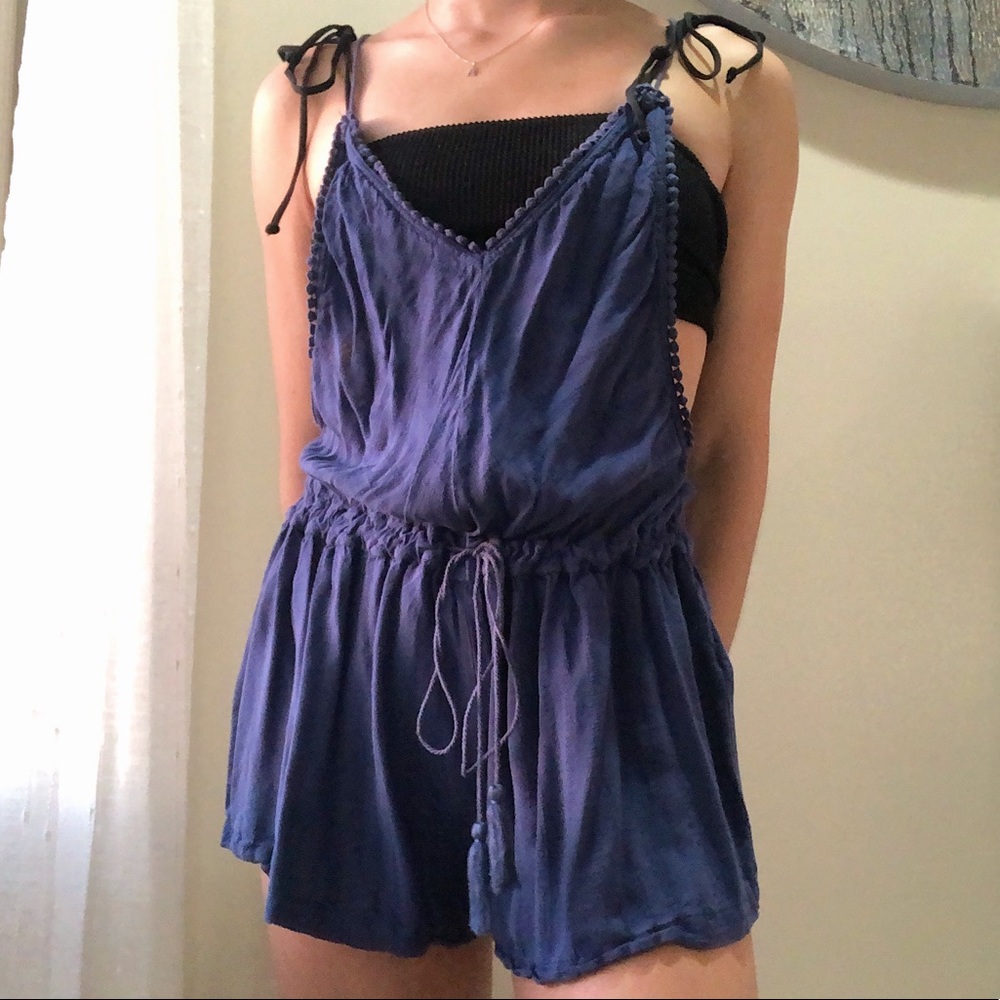 Urban Outfitters Blue Cover Up Romper